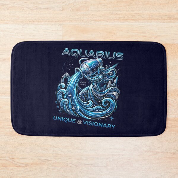 Item preview, Aquarius Daily Horoscope | Unique & Visionary Zodiac Sign | Water Bearer Astrology Art | Celestial Cosmic Gift | Aquarius Birthday Design designed and sold by Bhaskar Digital Art.