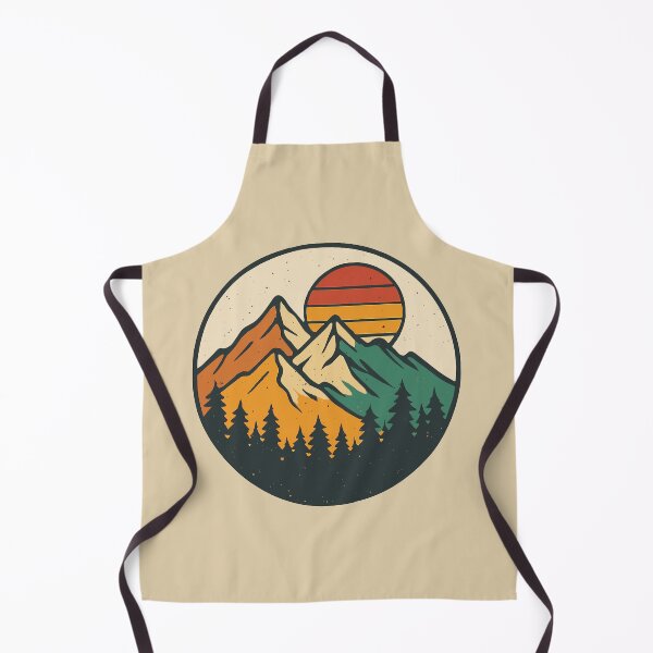 Item preview, Retro Mountains with Trees designed and sold by Colorsandpixels.