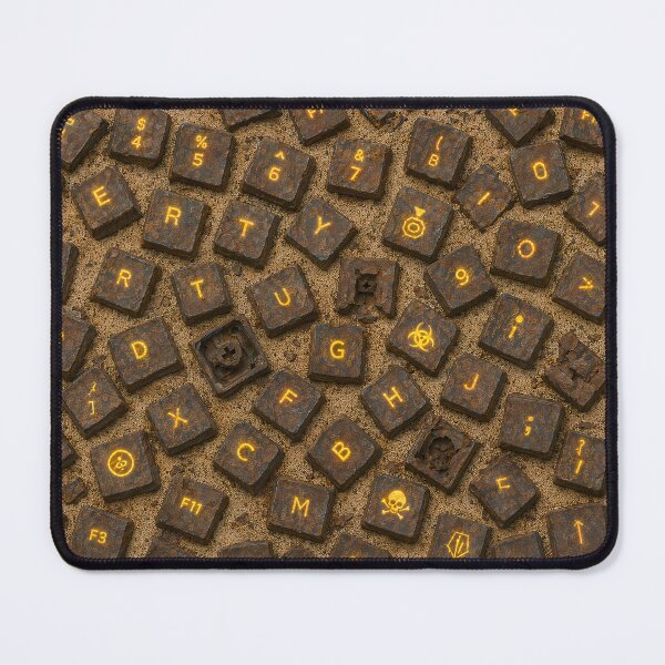 Item preview, Post Apocalyptic Rusted Mechanical Keyboard Gaming Pattern designed and sold by Aimaniia666.