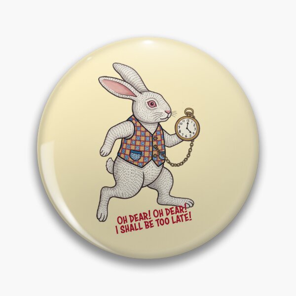 Item preview, Vintage White Rabbit Panic Attack - Alice in Wonderland designed and sold by FreiherrPK.