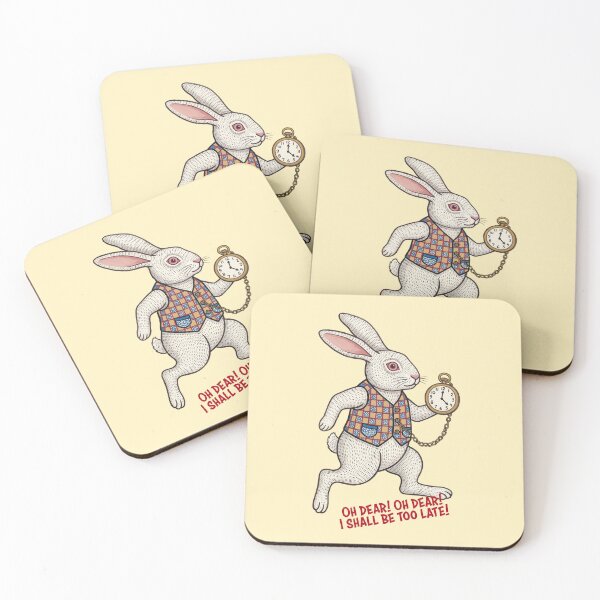 Item preview, Vintage White Rabbit Panic Attack - Alice in Wonderland designed and sold by FreiherrPK.