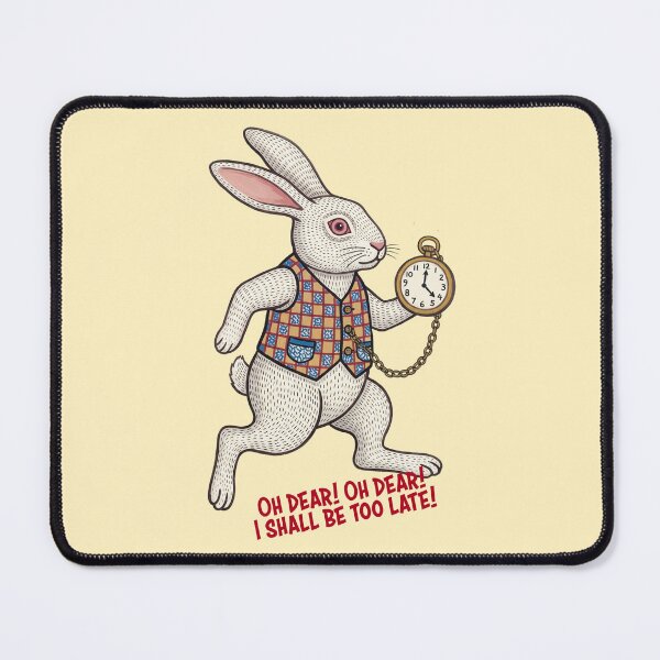 Item preview, Vintage White Rabbit Panic Attack - Alice in Wonderland designed and sold by FreiherrPK.