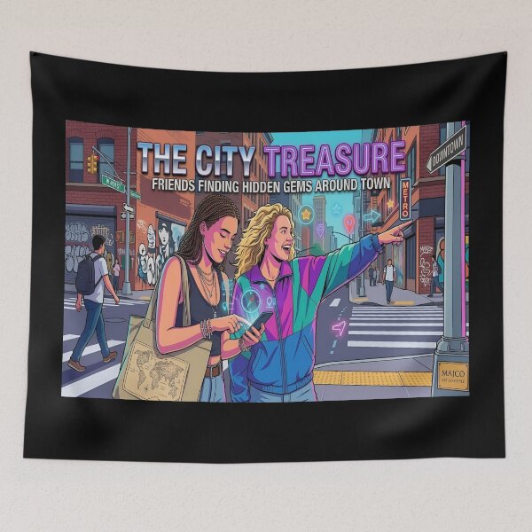Item preview, City Treasure Hunt – Urban Adventure & Hidden Gems designed and sold by MAJCO-ART.