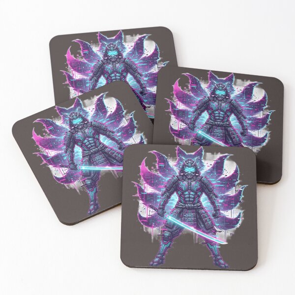 Item preview, Neon Paradox: Cyber-Samurai Glitch Spirit designed and sold by Neo Tokio.