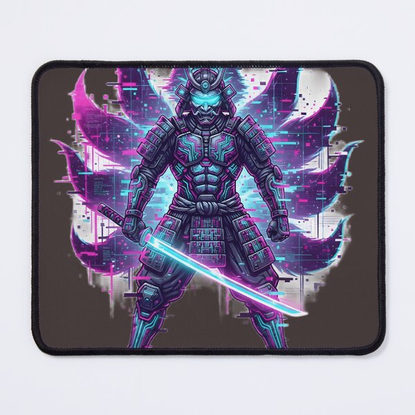 Item preview, Neon Paradox: Cyber-Samurai Glitch Spirit designed and sold by Neo Tokio.