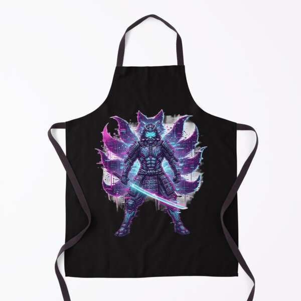 Item preview, Neon Paradox: Cyber-Samurai Glitch Spirit designed and sold by Neo Tokio.