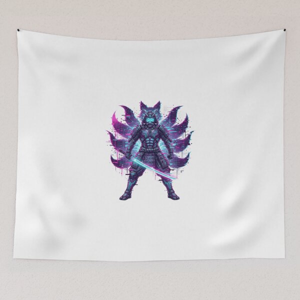 Item preview, Neon Paradox: Cyber-Samurai Glitch Spirit designed and sold by Neo Tokio.