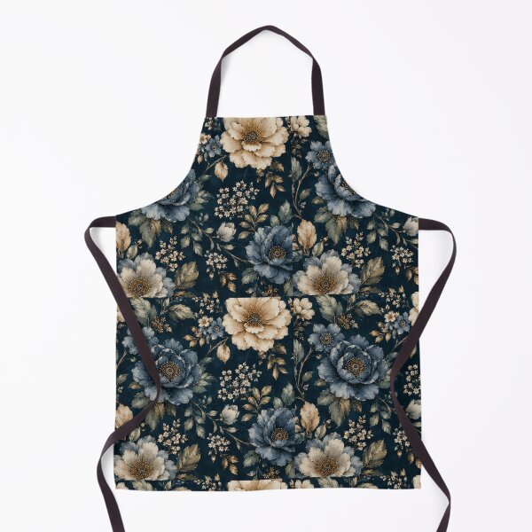 Item preview, Blue Gold Flower Pattern Spring Aesthetic Marguerite Blasingame Season designed and sold by SMARTKIT DESIGNAGENCY.