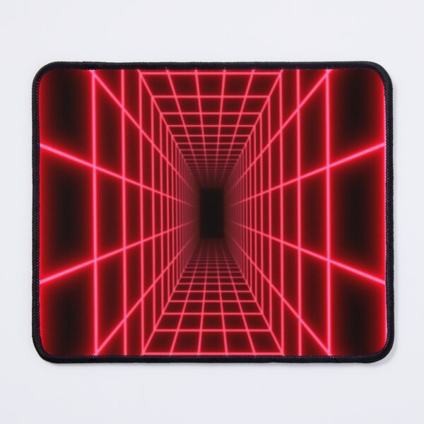Item preview, Red Glow Rectangular Wireframe Tunnel designed and sold by Electric Shock!! Design.