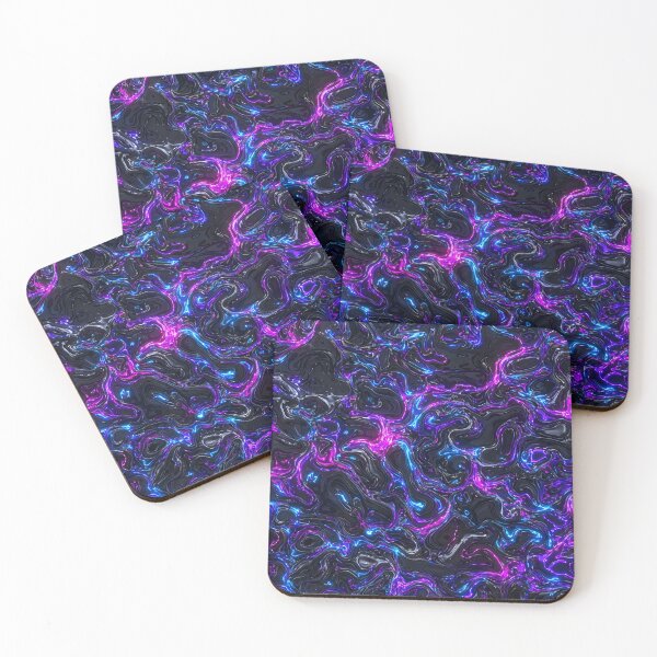 Item preview, Cyberpunk Liquid Chrome Neon Synthwave Pattern designed and sold by Aimaniia666.