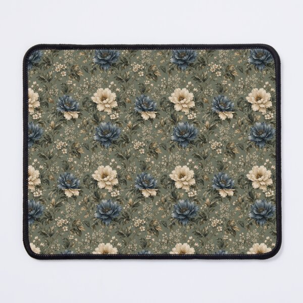 Item preview, Blue Gold Flower Pattern Spring Aesthetic Marguerite Blasingame Season designed and sold by SMARTKIT DESIGNAGENCY.
