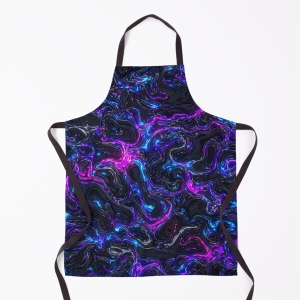 Item preview, Cyberpunk Liquid Chrome Neon Synthwave Pattern designed and sold by Aimaniia666.