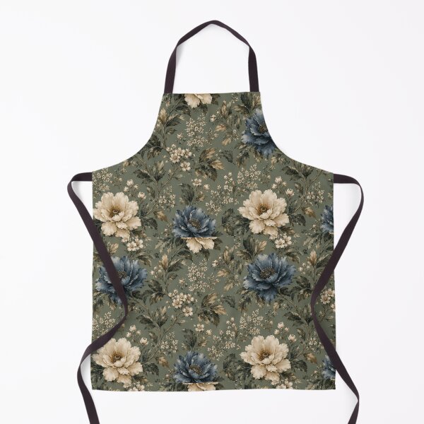 Item preview, Blue Gold Flower Pattern Spring Aesthetic Marguerite Blasingame Season designed and sold by SMARTKIT DESIGNAGENCY.