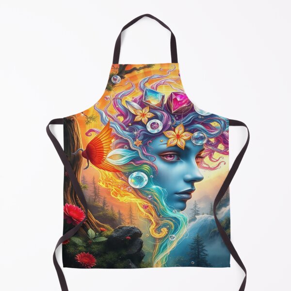 Item preview, Surreal Nature Goddess – Cosmic Color Flow designed and sold by FotoworldEdel.