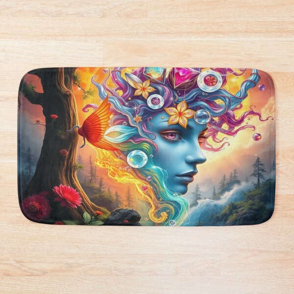 Artikelvorschau, Surreal Nature Goddess – Cosmic Color Flow entworfen und verkauft von FotoworldEdel.