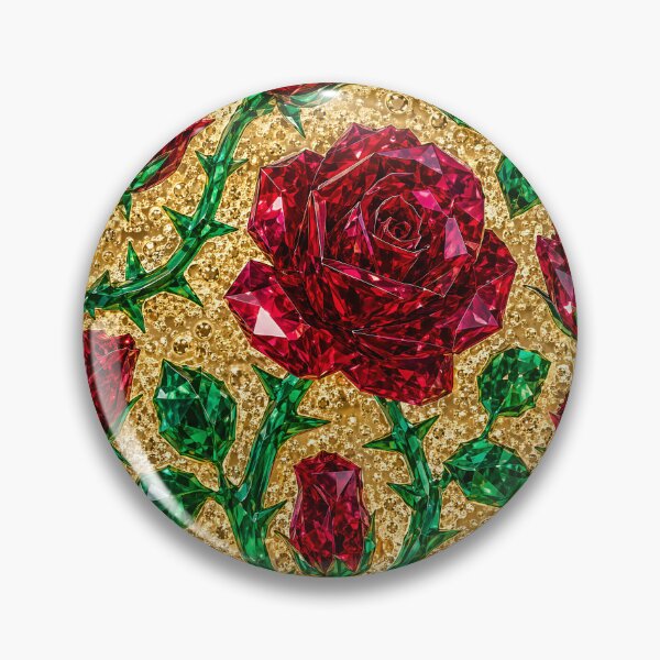Item preview, Luxury Crystal Ruby Roses on Gold Glitter Background designed and sold by Aimaniia666.