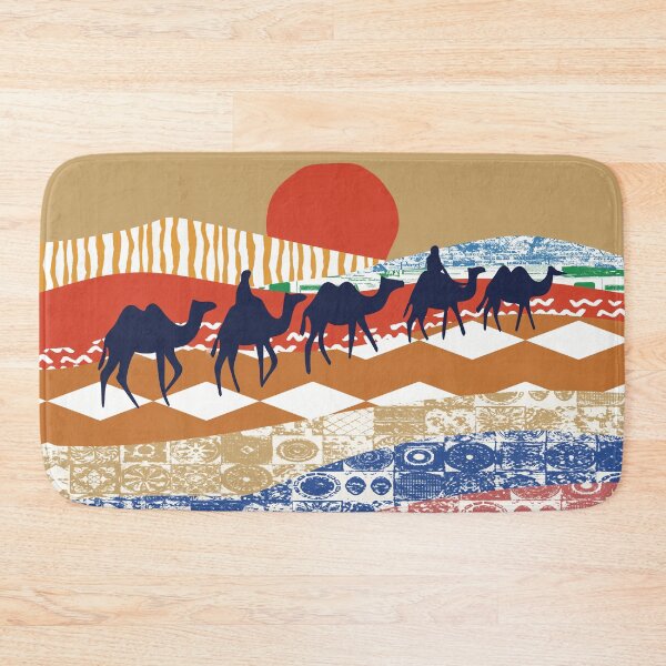 Item preview, Abstract Camel Caravan designed and sold by IvysCreativityHouse.