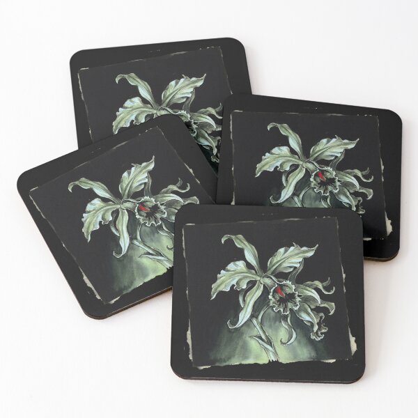Item preview, Hostile Cattleya Orchid in the Void - Dark Botanical Art designed and sold by FreiherrPK.