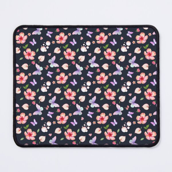 Item preview, Exotic Hibiscus Flower Butterfly Seamless Pattern designed and sold by Chromaovo.