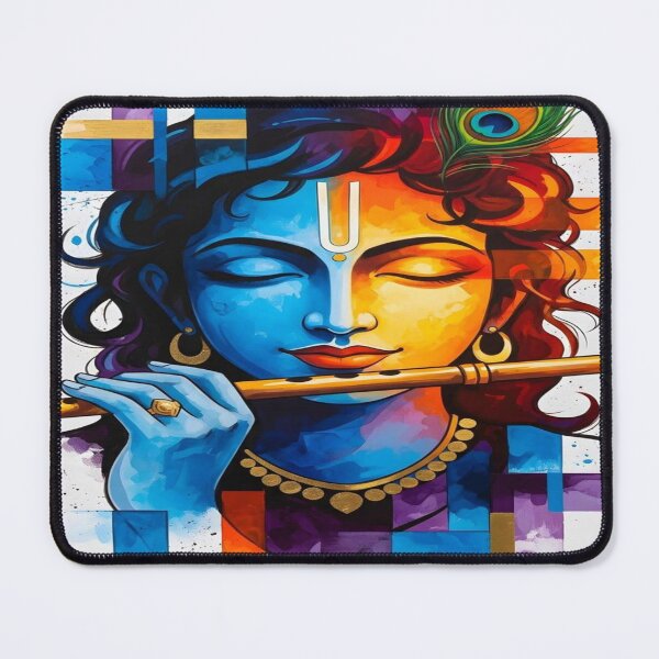 Item preview, Modern Lord Krishna Abstract designed and sold by DiligentCreations.
