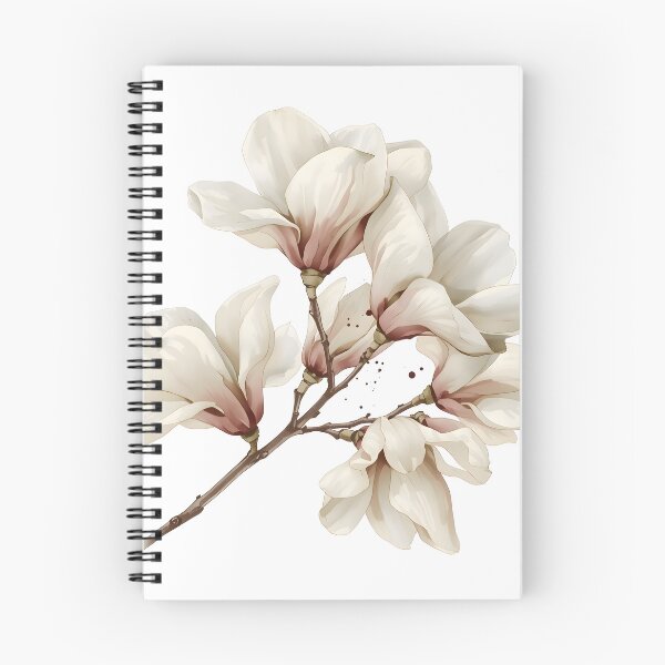 Item preview, Magnolia Blossoms Watercolor Painting designed and sold by RawNaturePrints.