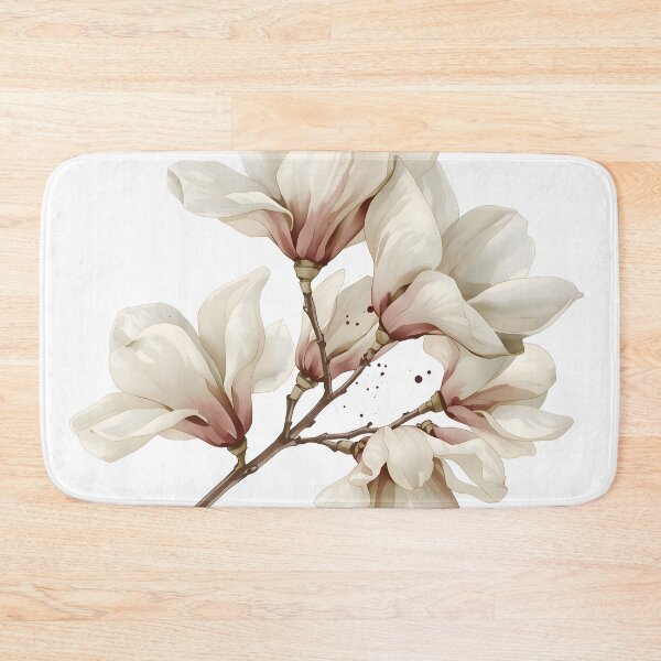 Item preview, Magnolia Blossoms Watercolor Painting designed and sold by RawNaturePrints.