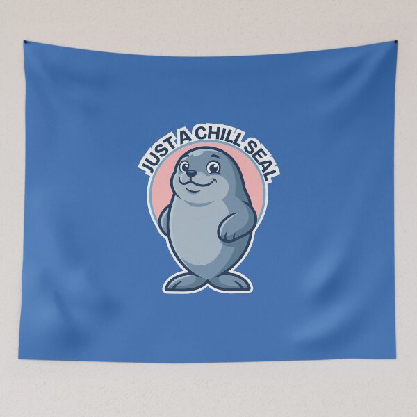 Item preview, Neil the Seal Sticker designed and sold by Colorsandpixels.
