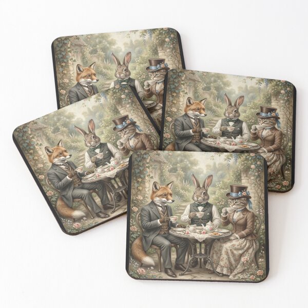 Item preview, Anthropomorphic Animals Enjoying Tea Party designed and sold by Safwat-Aziz1.