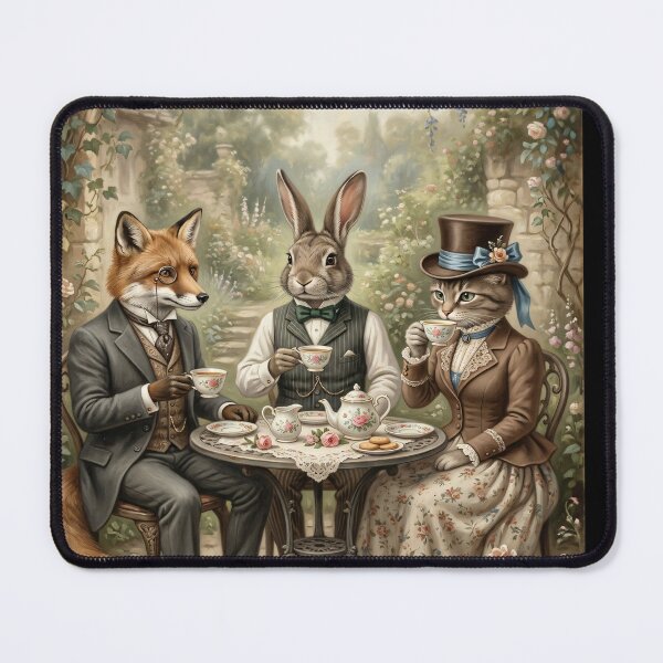 Item preview, Anthropomorphic Animals Enjoying Tea Party designed and sold by Safwat-Aziz.