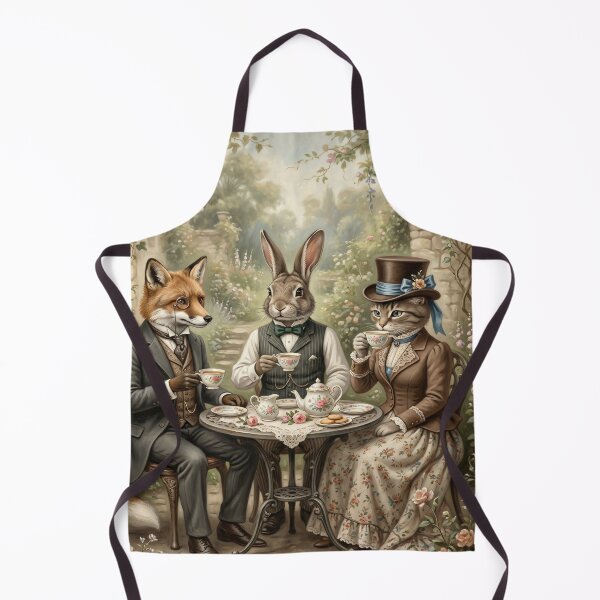 Item preview, Anthropomorphic Animals Enjoying Tea Party designed and sold by Safwat-Aziz.