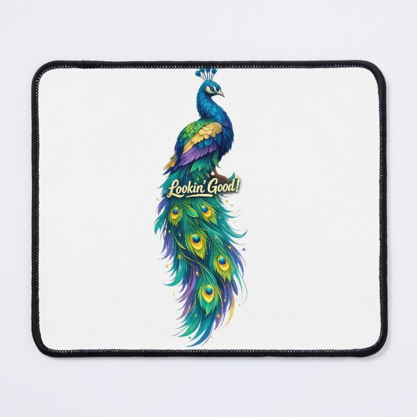 Item preview, Lookin’ Good – Trendy Vertical Peacock Design designed and sold by EdgeSphere.