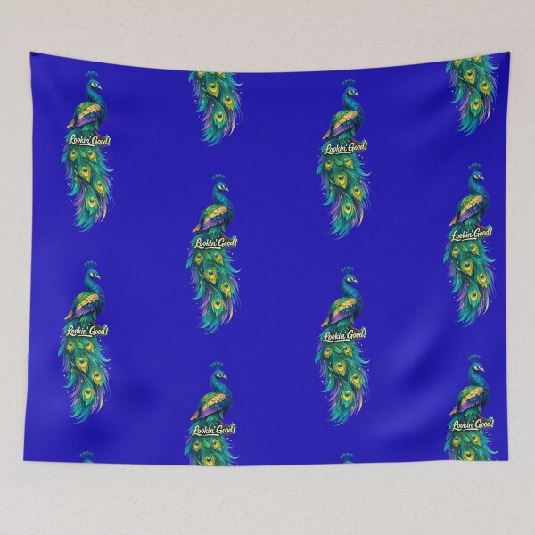 Item preview, Lookin’ Good – Trendy Vertical Peacock Design designed and sold by EdgeSphere.