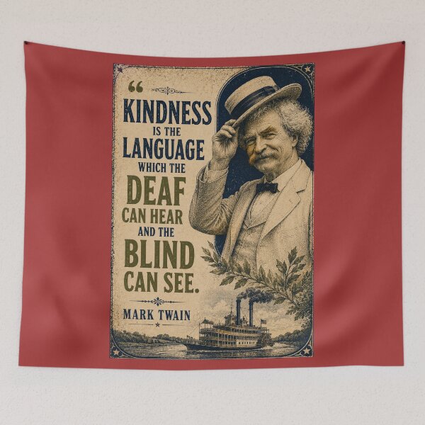 Item preview, Mark Twain Words of Wisdom about Kindness designed and sold by Kzacreative.