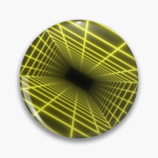 Item preview, Yellow Glow Rectangular Wireframe Tunnel designed and sold by Electric Shock!! Design.