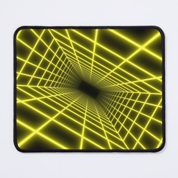 Item preview, Yellow Glow Rectangular Wireframe Tunnel designed and sold by Electric Shock!! Design.