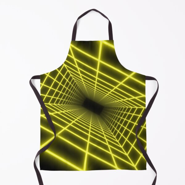 Item preview, Yellow Glow Rectangular Wireframe Tunnel designed and sold by Electric Shock!! Design.