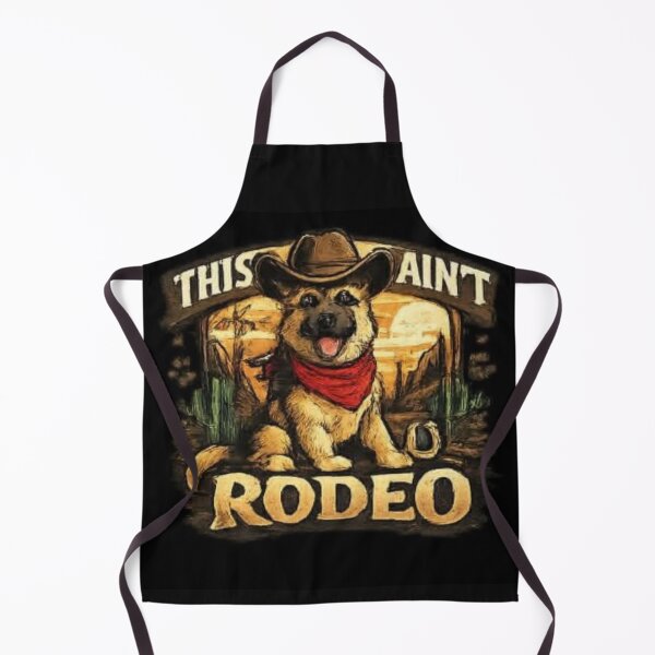 Item preview, This Ain't Rodeo – Funny Cowboy German Shepherd Dog Vintage Western Design designed and sold by ser-Ile.