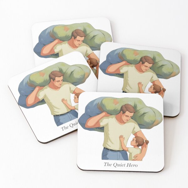 Item preview, The Quiet Hero – Father Carrying the World for His Daughter designed and sold by Dad&Nela.