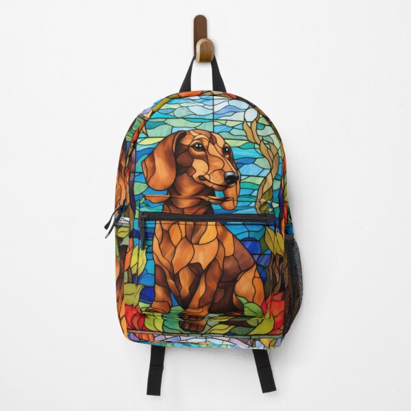 Item preview, Majestic Dachshund Stained Glass Art designed and sold by pinkal.