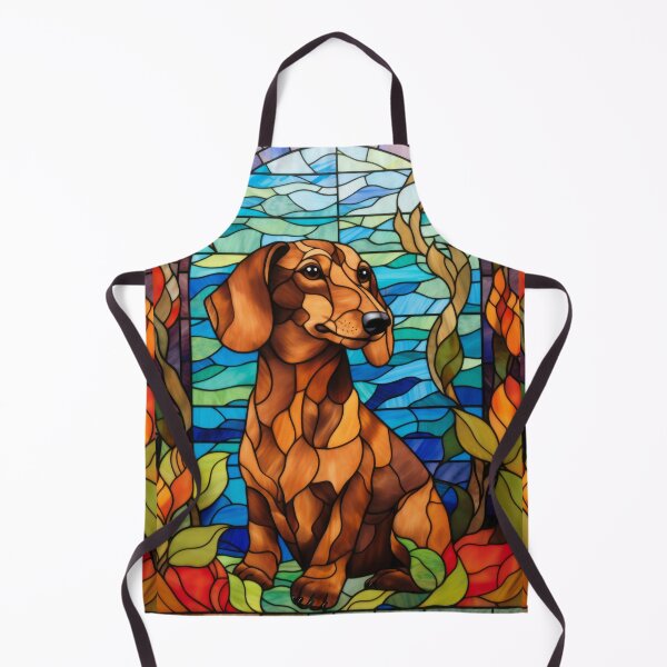 Item preview, Majestic Dachshund Stained Glass Art designed and sold by pinkal.