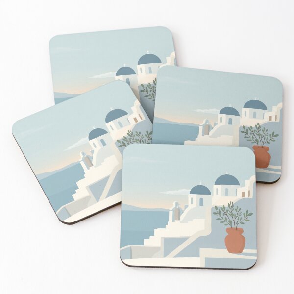 Item preview, Santorini Greece Coastal Mediterranean Art designed and sold by AEVORI.