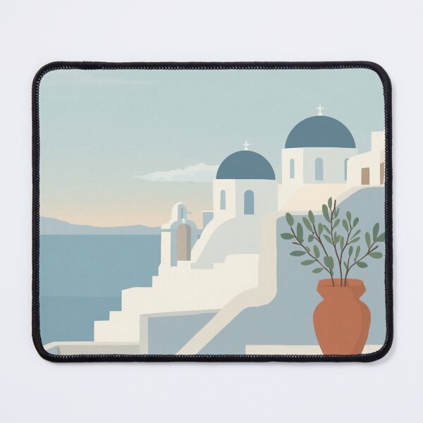 Item preview, Santorini Greece Coastal Mediterranean Art designed and sold by AEVORI.