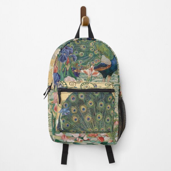 Item preview, Klimt Inspired Peacock Garden of Emerald & Gold designed and sold by Tamas Das.