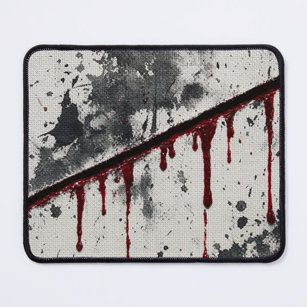 Item preview, Gothic Canvas Slice with Dripping Blood Horror Pattern designed and sold by Aimaniia666.