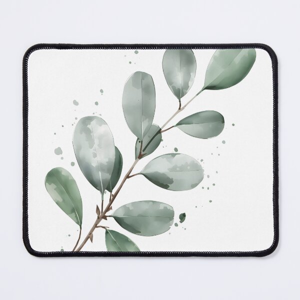 Item preview, Eucalyptus Branch Watercolor Painting designed and sold by RawNaturePrints.