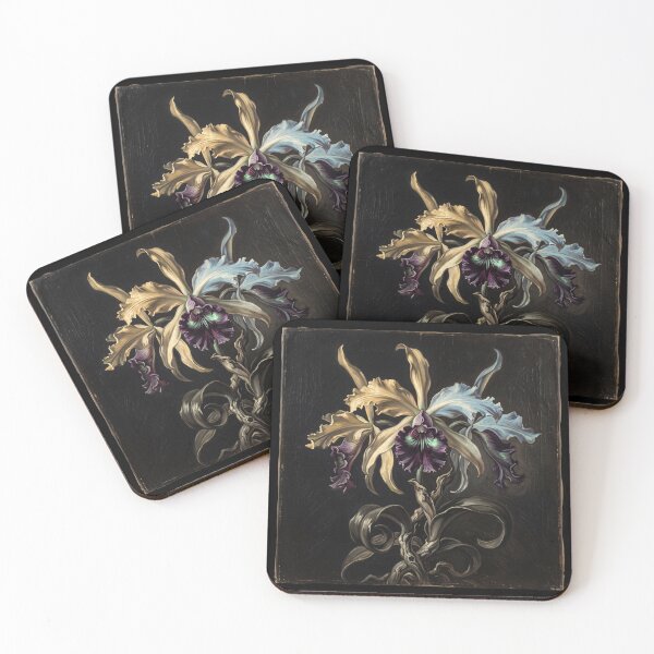 Item preview, Night Terror Cattleya - Gothic Botanical Nightmare designed and sold by FreiherrPK.