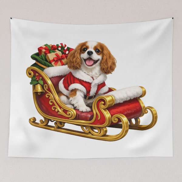 Item preview, Blenheim Cavalier on Santa's Sleigh designed and sold by SpottyRainbow.