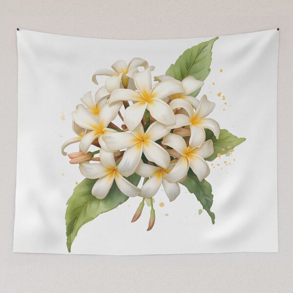 Item preview, Jasmine Flower Watercolor Painting designed and sold by RawNaturePrints.