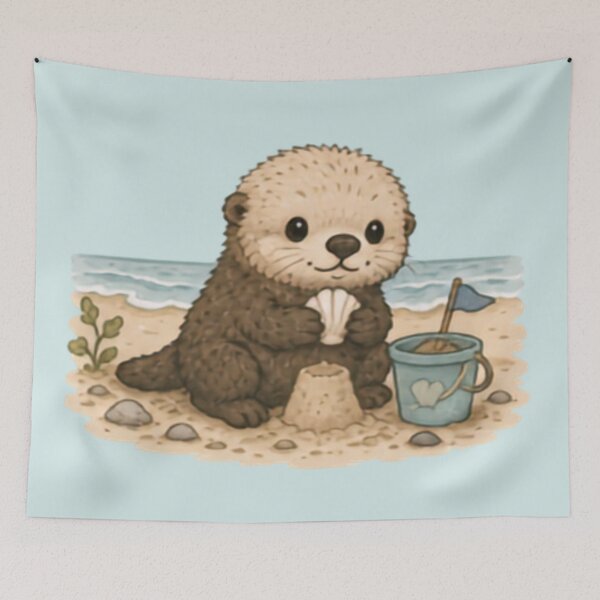 Item preview, Beach Explorer Sea Otter designed and sold by MellowMunchkins.