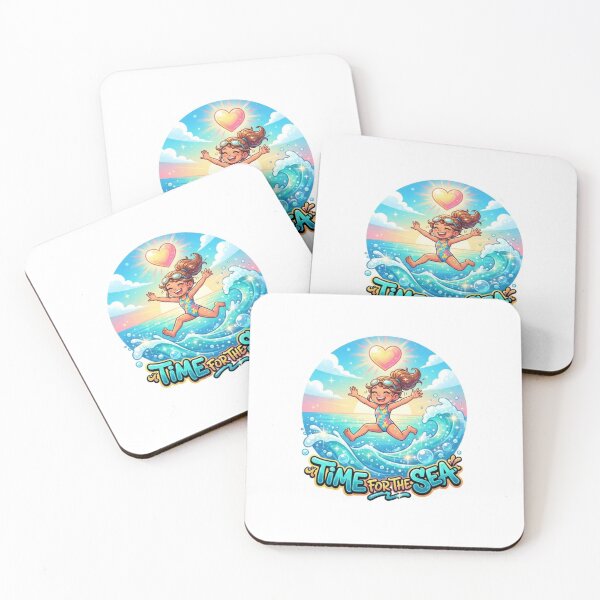 Item preview, Time For The Sea Summer Sticker designed and sold by Imaginarium of Chaos falcon88 .